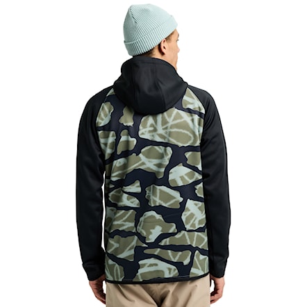Technical Hoodie Burton Crown Weatherproof PO graffiti camo/true black 2026 - 2
