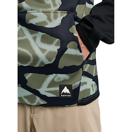 Technical Hoodie Burton Crown Weatherproof PO graffiti camo/true black 2026 - 3