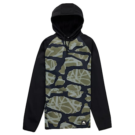Technical Hoodie Burton Crown Weatherproof PO graffiti camo/true black 2026 - 5