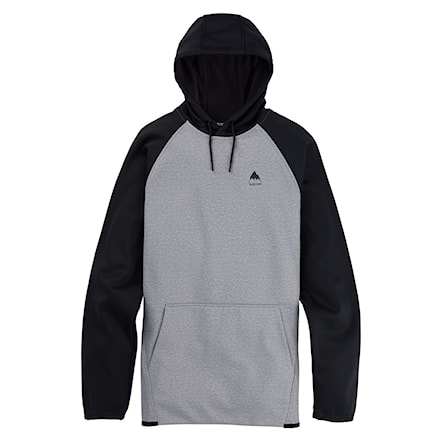 Technická mikina Burton Crown Weatherproof Pullover grey heather/true black 2025 - 5