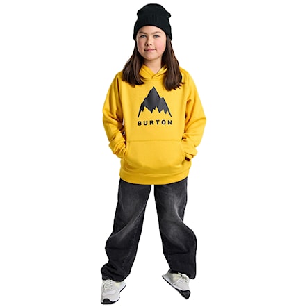 Bluza techniczna Burton Kids Oak Pullover Hoodie goldenrod heather 2025 - 3