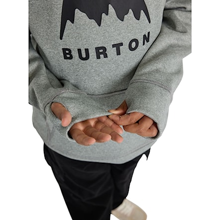 Bluza techniczna Burton Kids Oak Pullover Hoodie grey heather 2024 - 5
