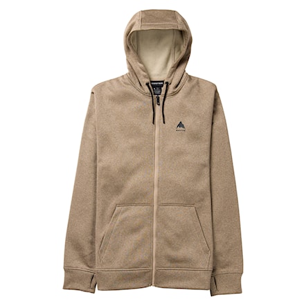 Technická mikina Burton Oak FZ summit taupe heather 2026 - 4