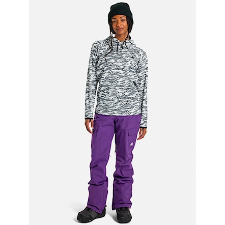 Technical Hoodie Burton Wms Crown WPF PO zebra camo 2025 - 4