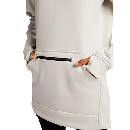 Bluza techniczna Burton Wms Oak Long Pullover Hoodie stout white heather 2024 - 3