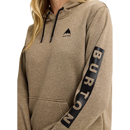 Technická mikina Burton Wms Oak Pullover summit taupe heather 2026 - 3