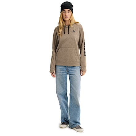 Technická mikina Burton Wms Oak Pullover summit taupe heather 2026 - 5