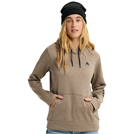 Technická mikina Burton Wms Oak Pullover summit taupe heather 2026 - 1