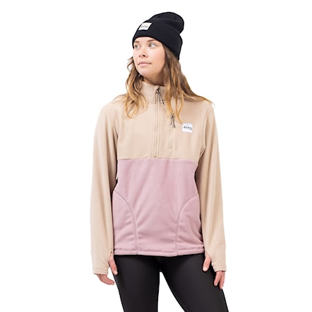 Technická mikina Eivy Techlight Halfzip Fleece sand/faded woodrose 2026 - 1