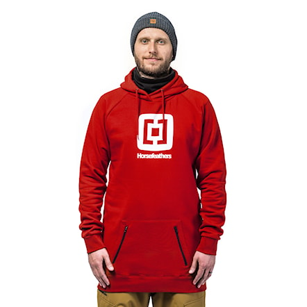 Technical Hoodie Horsefeathers Sherman Long red 2021 - 1