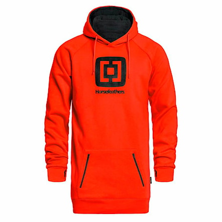 Technical Hoodie Horsefeathers Sherman Long tomato red 2022 - 1