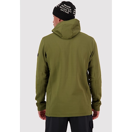 Technická mikina Mons Royale Arcadia Merino Fleece Hoody dark olive 2024 - 3