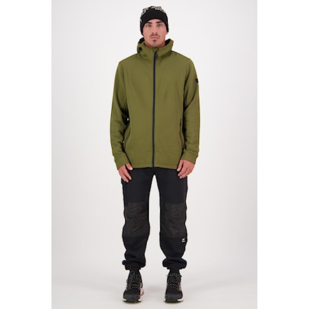 Technická mikina Mons Royale Arcadia Merino Fleece Hoody dark olive 2024 - 4