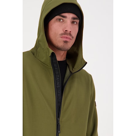 Technická mikina Mons Royale Arcadia Merino Fleece Hoody dark olive 2024 - 6