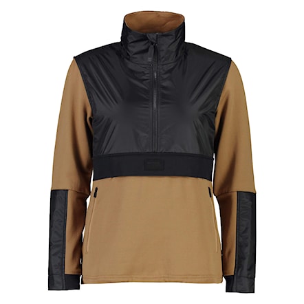 Technická mikina Mons Royale Wms Decade Mid Pullover toffee 2022 - 3