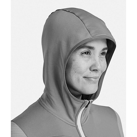 Technical Hoodie ORTOVOX Wms Fleece Grid Hoody mountain rose 2025 - 9