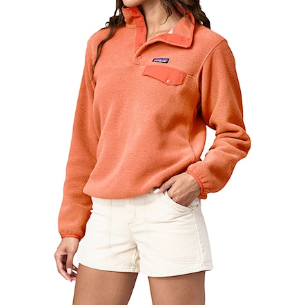 Technical Hoodie Patagonia W's LW Synch Snap-T P/O sienna clay 2024 - 1
