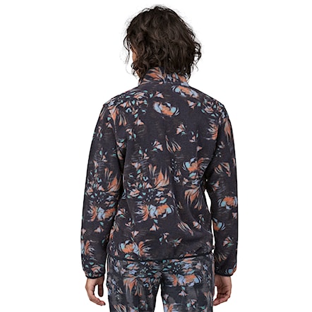 Technická mikina Patagonia W's Lw Synch Snap-T P/O swirl floral: pitch blue 2024 - 2