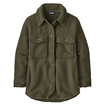Technická mikina Patagonia W's Retro Pile Shacket pine needle green 2025 - 3