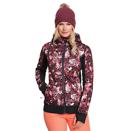 Technical Hoodie Roxy Frost Printed oxblood red leopold 2021 - 1
