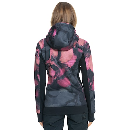 Technical Hoodie Roxy Frost Printed true black pansy pansy 2024 - 2