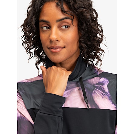 Technical Hoodie Roxy Winter Valley true black pansy pansy 2024 - 5