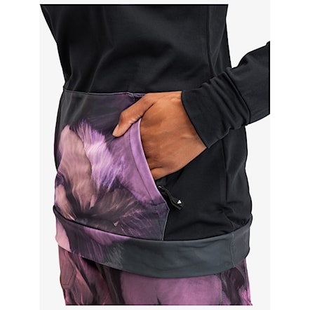 Technical Hoodie Roxy Winter Valley true black pansy pansy 2024 - 8