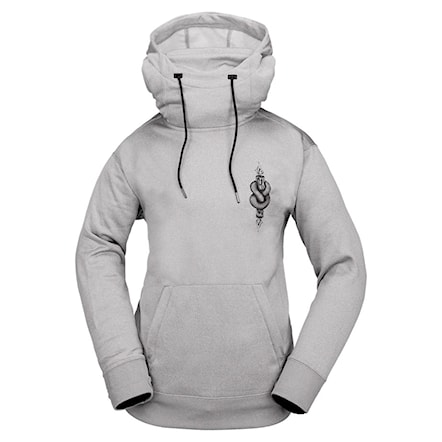 Technical Hoodie Volcom Wms Riding Hydro P/O heather grey 2025 - 1