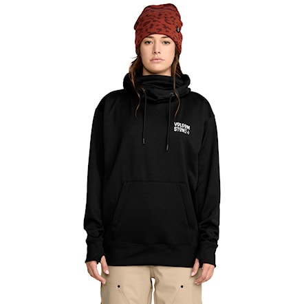 Technická mikina Volcom Women's Riding Hydro P/O black 2026 - 2