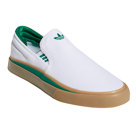 Slip-on tenisky Adidas Sabalo Slip ftwr white/green/gum 2019 - 1