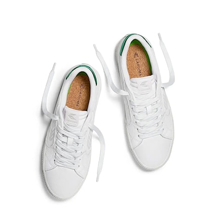 Tenisky Cariuma Salvas Leather white/ice&metallic green 2025 - 4