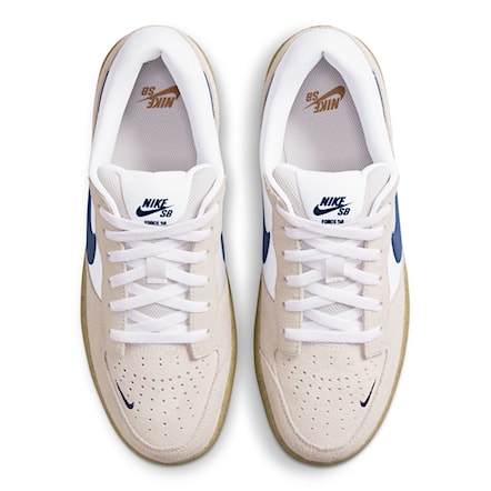 Tenisky Nike SB Force 58 white/navy-white-gum light brown 2024 - 8