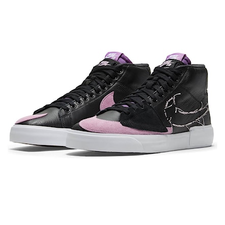 Tenisówki Nike SB Zoom Blazer Mid Edge black/pink rise-white-purple neb 2021 - 1