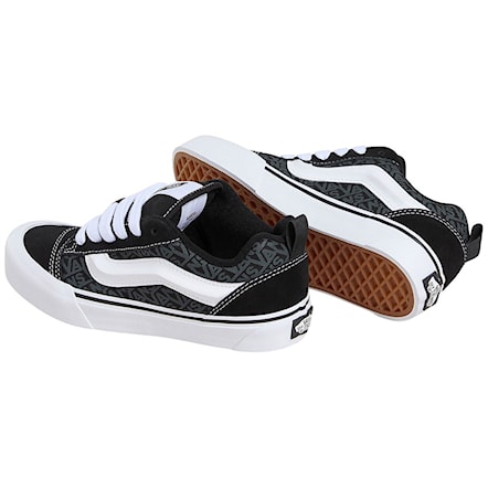 Tenisky Vans Knu Skool logo black grey 2025 - 2