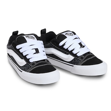 Tenisky Vans Knu Skool logo black grey 2025 - 1