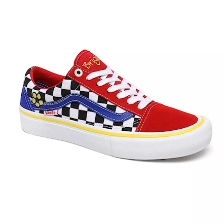 Sneakers Vans Old Skool Pro brighton zeuner red/checker/blue 2020 - 1