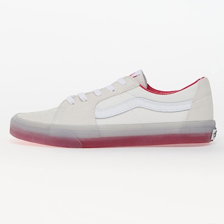 Tenisky Vans Sk8-Low translucent sidewall white/red 2024 - 3