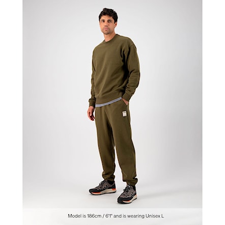 Tepláky Mons Royale Verdant Merino Cotton Sweatpants dark olive 2025 - 4