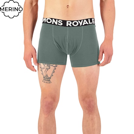 Boxer Shorts Mons Royale Hold 'em Shorty Boxer burnt sage 2023 - 1