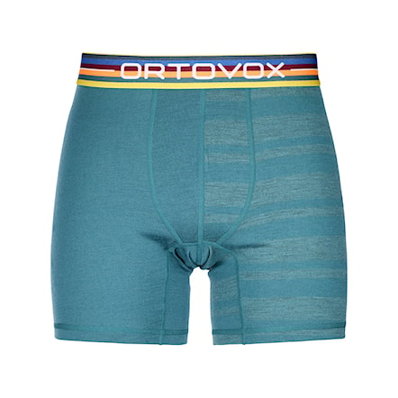 Trenírky ORTOVOX 185 Rock'n'wool Boxer pacific green 2023 - 1