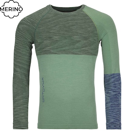 T-shirt ORTOVOX 230 Competition Long Sleeve green isar b lend 2021 - 1