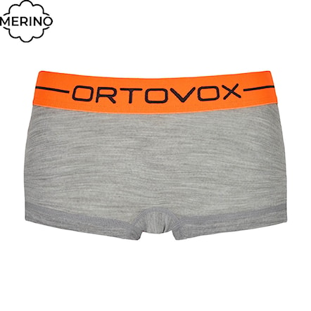Kalhotky ORTOVOX Wms 185 Rock'n'wool Hot Pants grey blend 2021 - 1