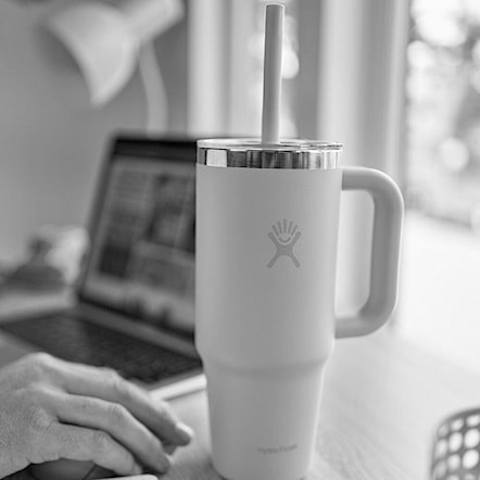 Termoska Hydro Flask 24 oz Travel Tumbler Clear Lid capri blue - 6