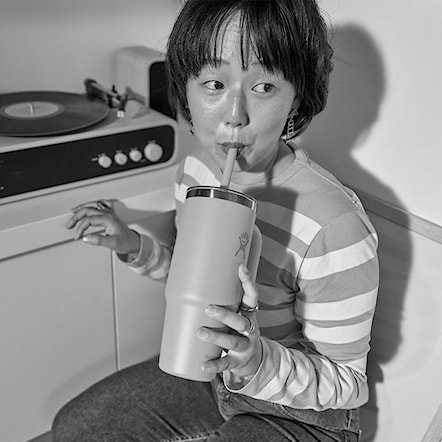 Termoska Hydro Flask 32 oz Travel Tumbler Clear Lid capri blue - 6