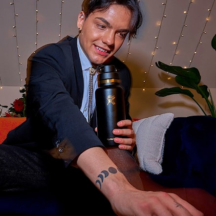 Thermos Hydro Flask 32 oz Wide Flex Chug Cap black tie - 5