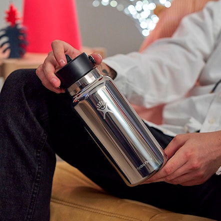 Thermos Hydro Flask 32 oz Wide Flex Straw Bottle silver - 6