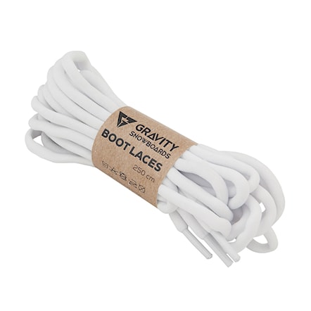 Shoelaces Gravity Boot Laces white 2020 - 1