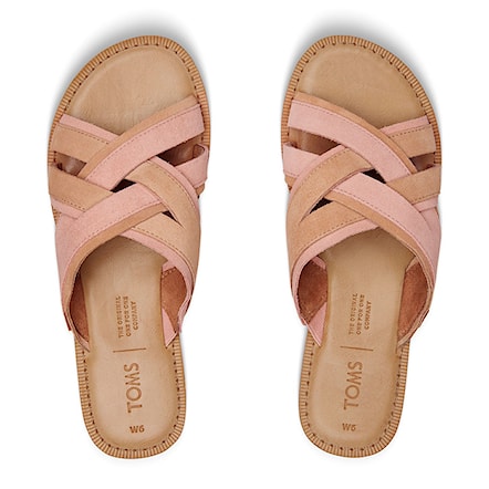 Slide Sandals Toms Val coral pink suede 2019 - 2