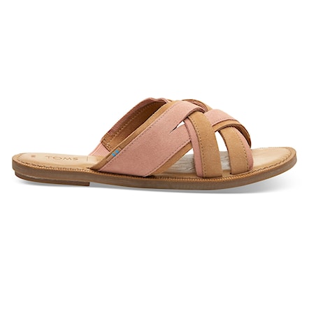 Slide Sandals Toms Val coral pink suede 2019 - 1
