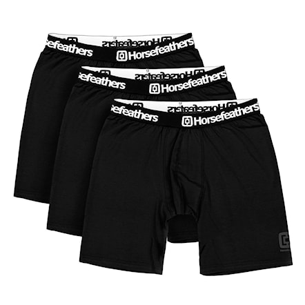 Boxer Shorts Horsefeathers Dynasty Long 3 Pack black - 1